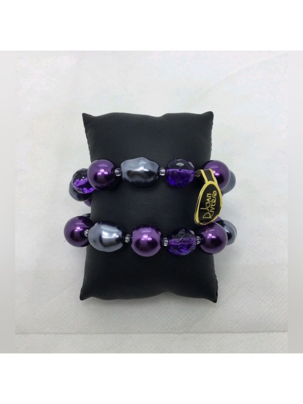 Joan Rivers 2 Multicolored Czech Republic Beaded Stretch Bracelets NWT